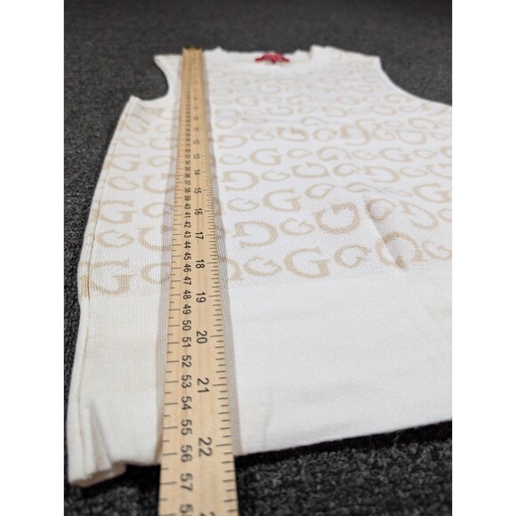 GUESS Women's Medium Sleeveless Sweater Vest G Logo Knit Top - Picture 4 of 6